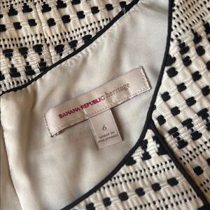 Banana Republic Heritage: Black and Cream Dress